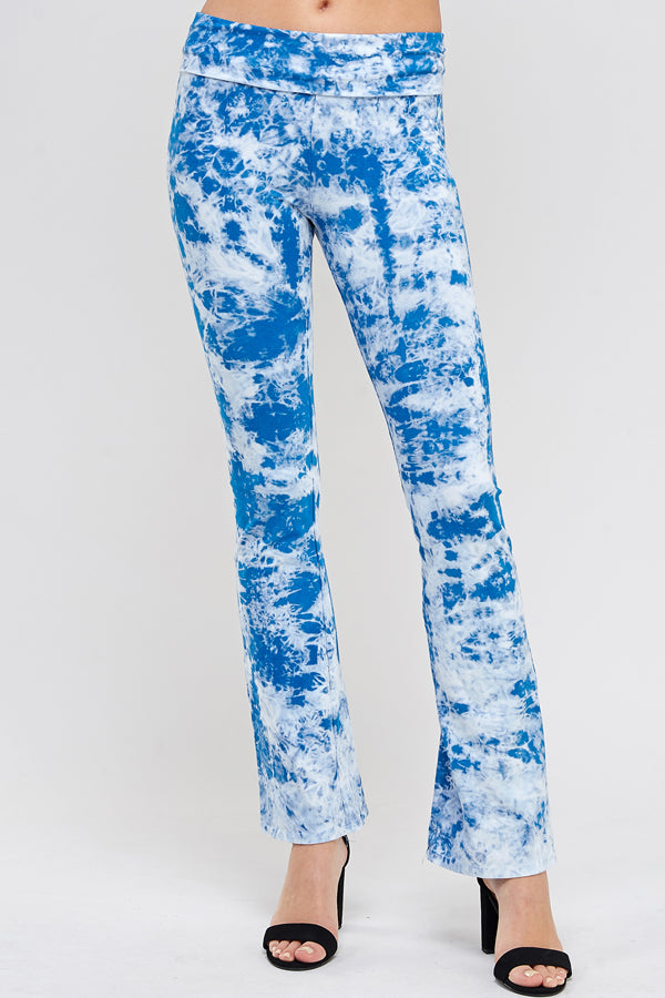 Urban X Marbled Tie dye Fold over Yoga Pant 