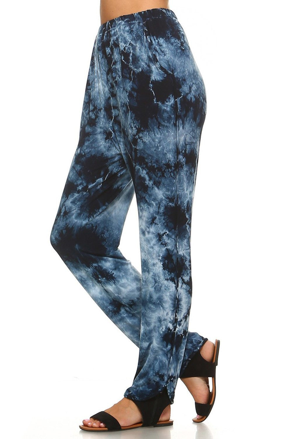 sideways view Cloud Tie dye Lounge pants are perfect for any activity.