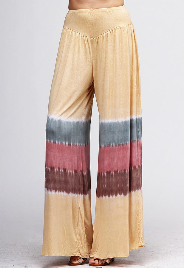 Beautiful Soft Butter Yellow Three tone Tie Multi color 