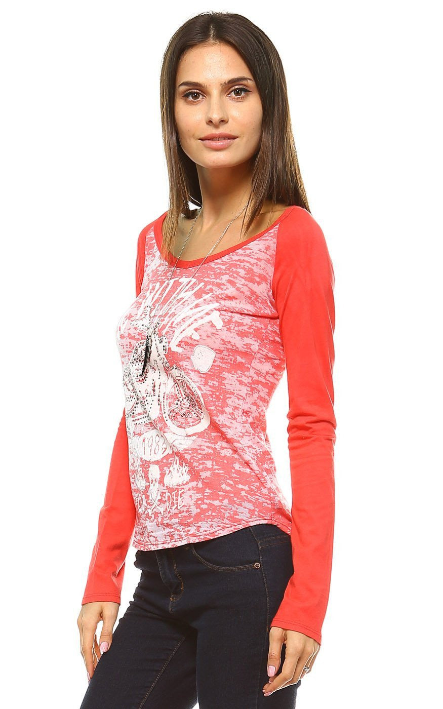 URBAN X APPAREL-Style UTPC8093-TOPS-Wholesale-blowout sale event-Women Apparel-Fashoin Go-La showroom-Orange Shine