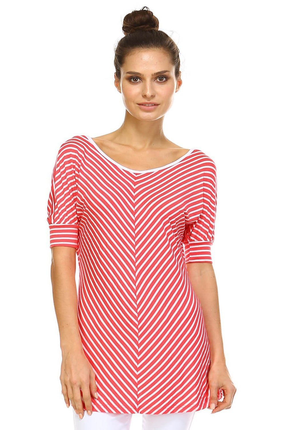 URBAN X APPAREL-Style UT30514-TOPS-Wholesale-blowout sale event-Women Apparel-Fashoin Go-La showroom-Orange Shine